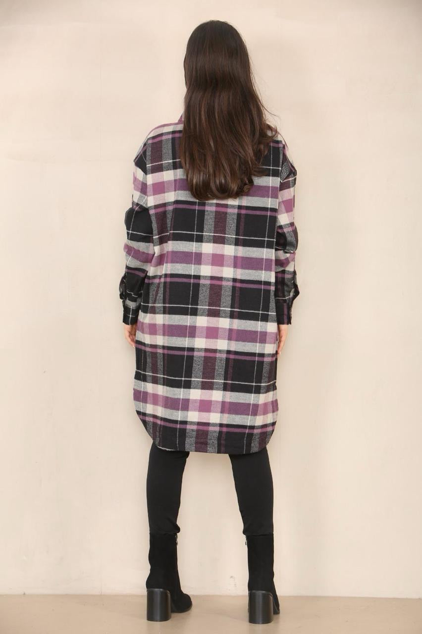 Ladies Cotton Flannel Shirt dress