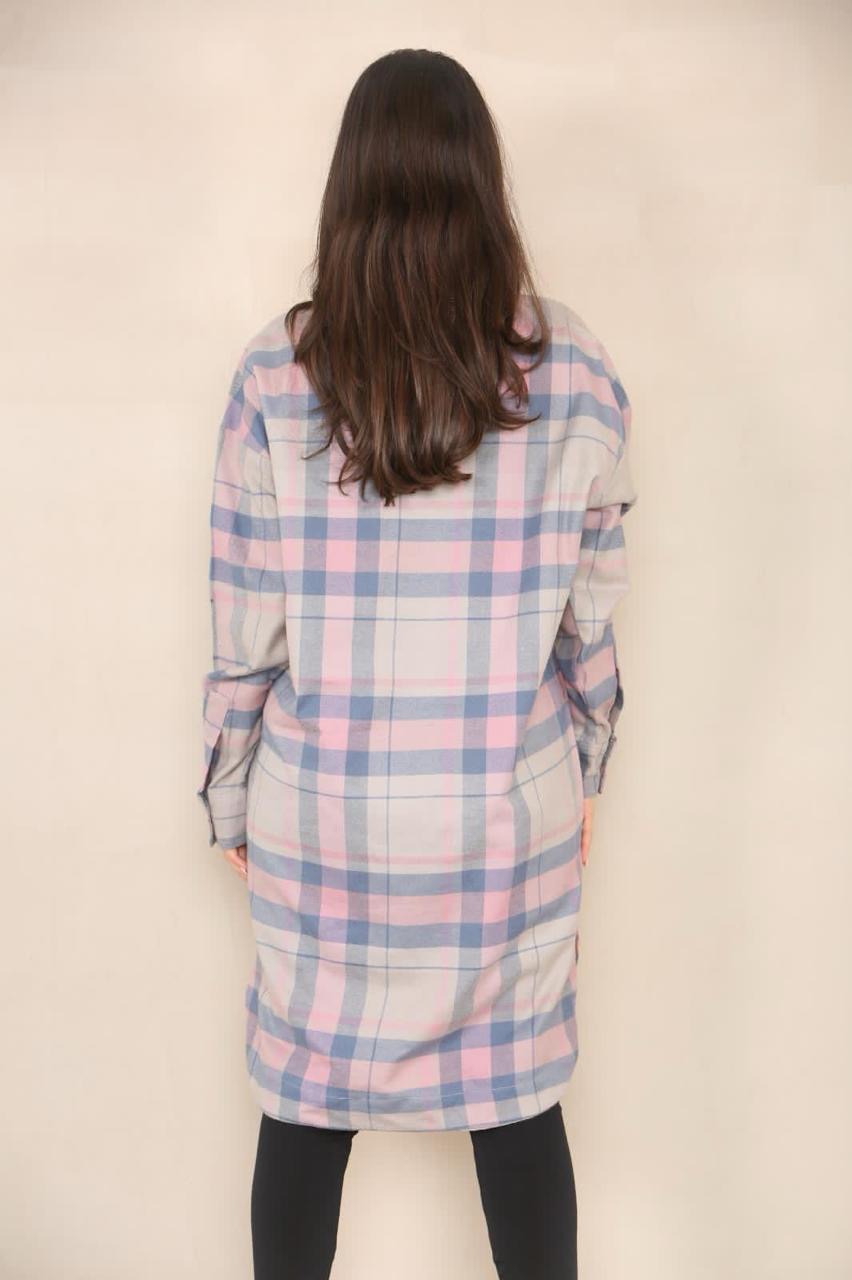 Ladies Cotton Flannel Shirt dress