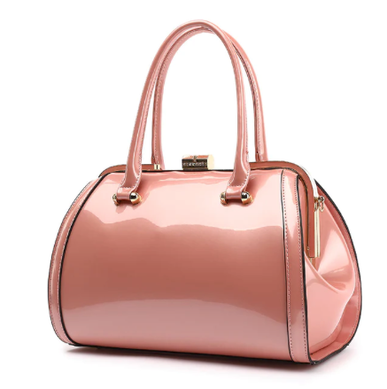 AN Ready Stock AS402 Patent leather "Brook" frame satchel $20.00 20 PCS MINIMUM