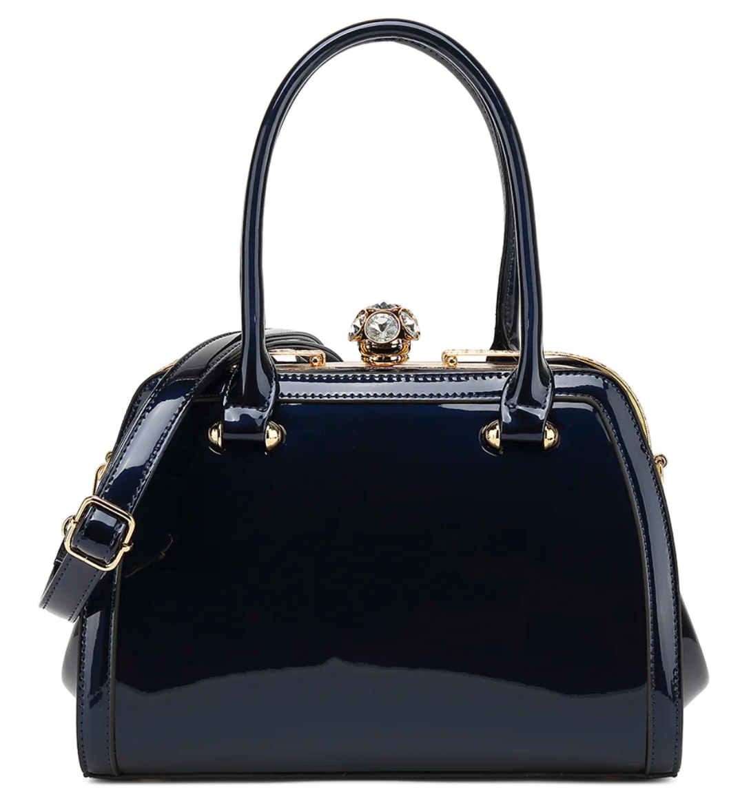 AN Ready Stock AS416 FRAME SATCHEL PATENT LEATHER $20.00 - 20 pcs minimum