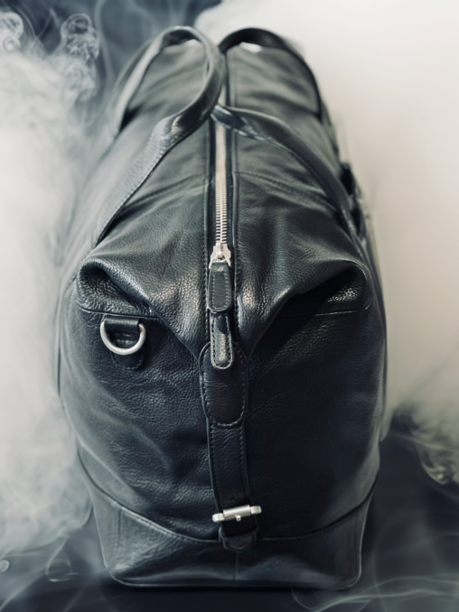 BRIKMOND 855121 100% Leather Executive Duffle