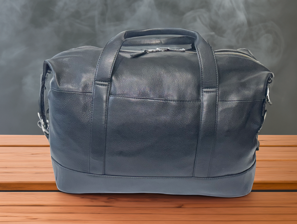 BRIKMOND 855121 100% Leather Executive Duffle