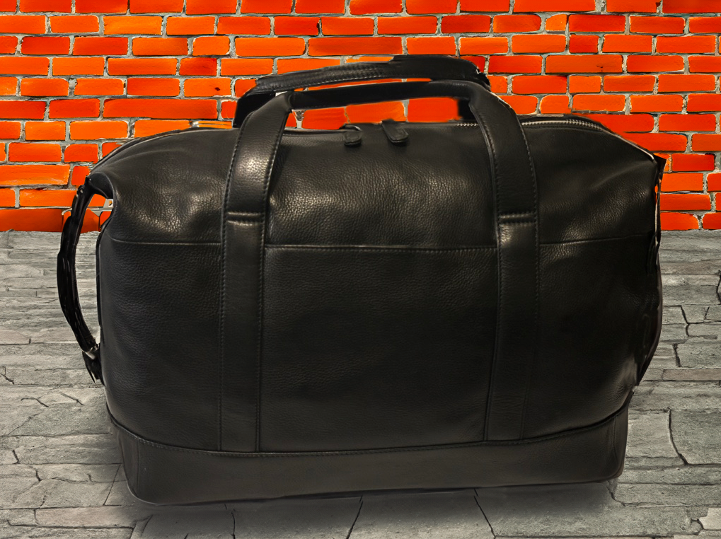 BRIKMOND 855121 100% Leather Executive Duffle