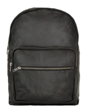 BRIKMOND 855122 100% leather multi pocket traveler backpack
