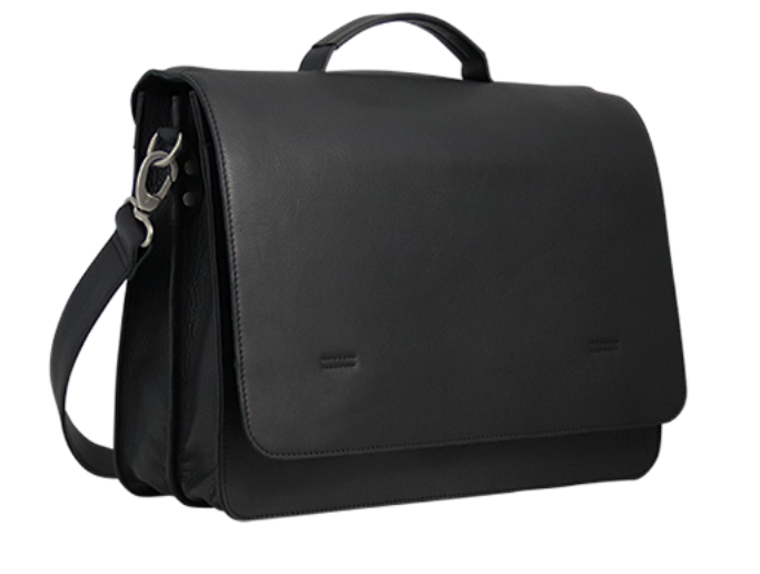 BRIKMOND 855627 100% leather executive briefcase