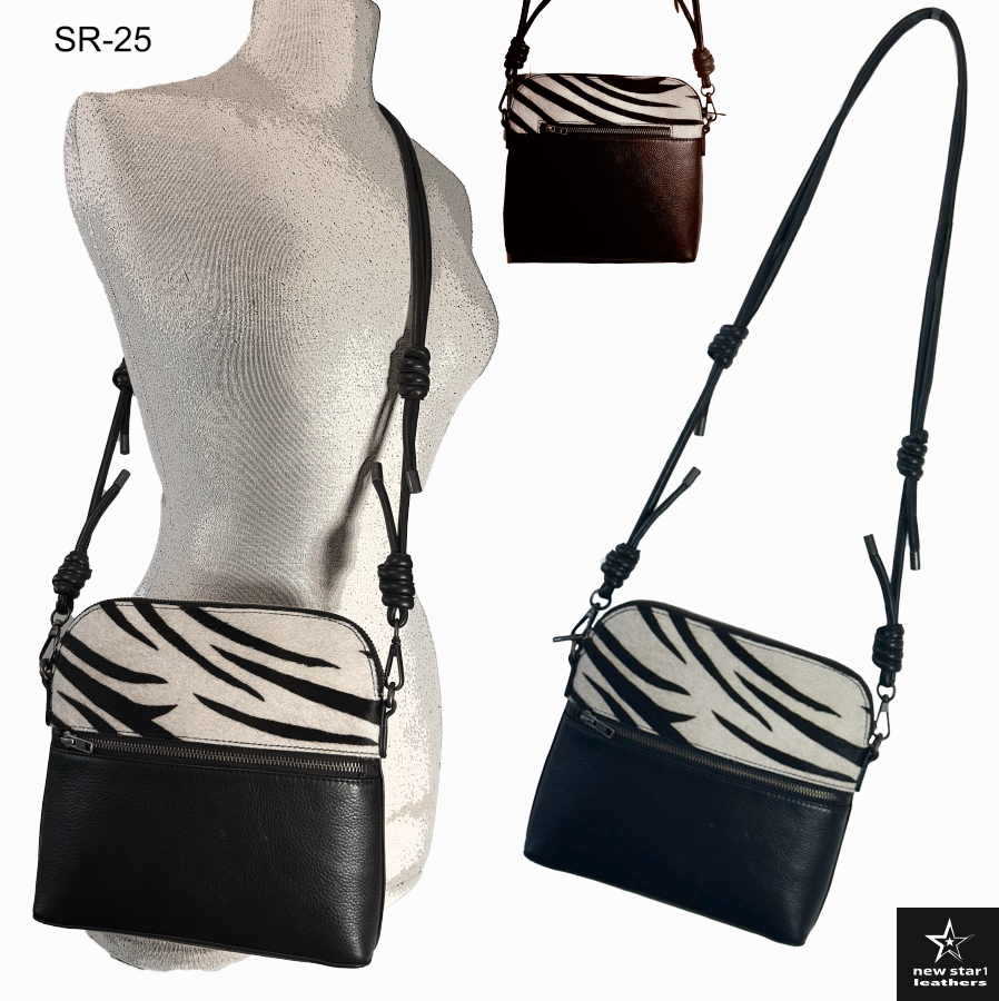 851H Trend Select 247 hair-on cow print crossbody $49.00 - 50 pcs minimum