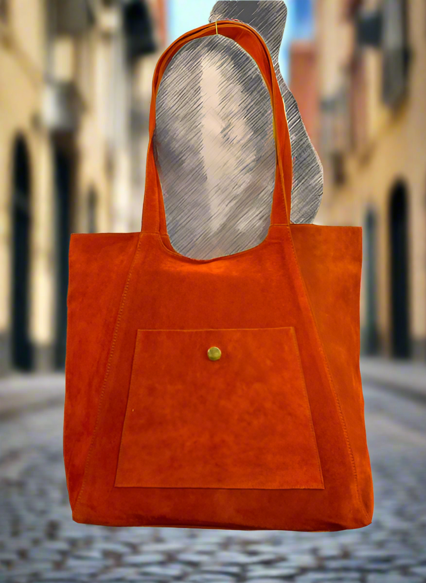 851N Trend Select 522 cow suede patch pocket hobo $38.00 - 50 pcs minimum
