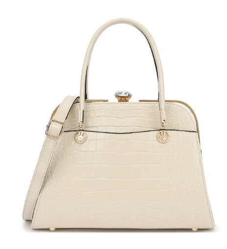 AN Ready Stock AS403A patent leather crocodile and diamonds satchel $20.00 20 pcs minimum