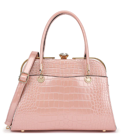 AN Ready Stock AS403A patent leather crocodile and diamonds satchel $20.00 20 pcs minimum
