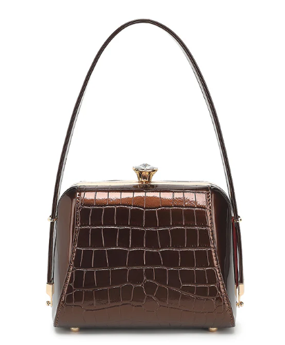 AN Ready Stock AS412 patent leather sleek petite satchel $20.00 20 pcs minimum