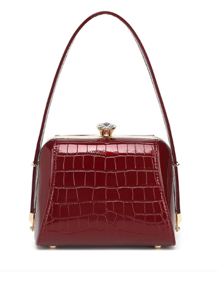 AN Ready Stock AS412 patent leather sleek petite satchel $20.00 20 pcs minimum