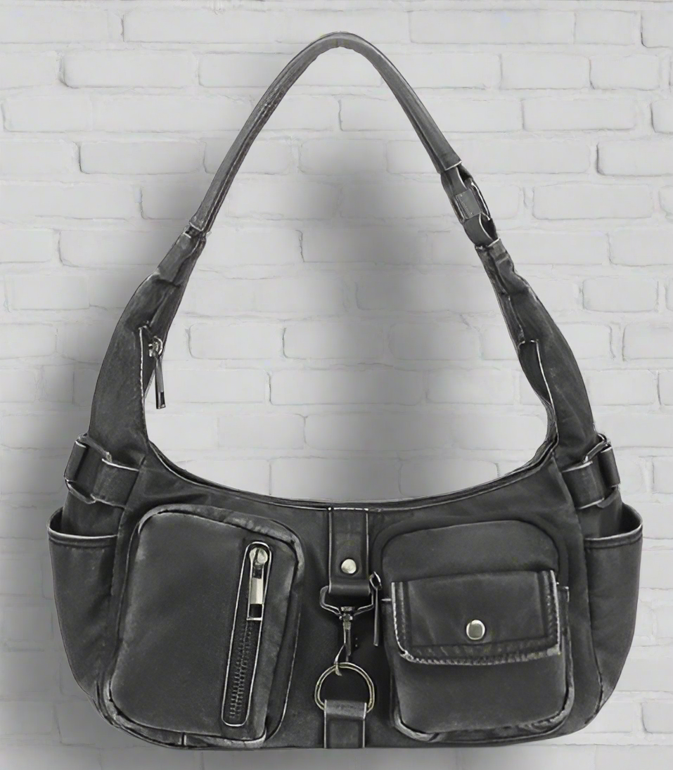 AN Ready Stock AS300 washed cargo pockets hobo $12.00 20pcs minimum