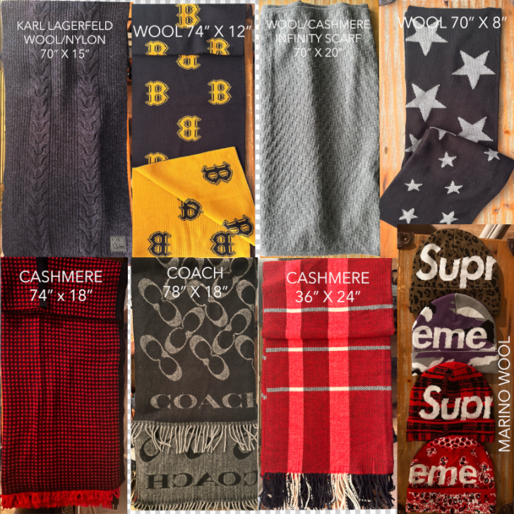 Stock lot # 456 accessories package cashmere scarfs & hats, leather handbags 60 pcs