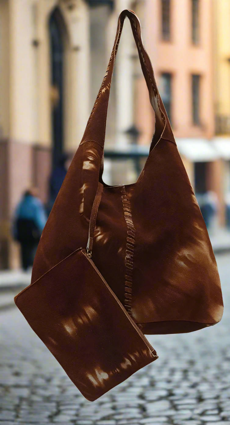851N Trend Select 524 Cow Suede Tie Dyed Hobo $40.00 - 50 pcs minimum