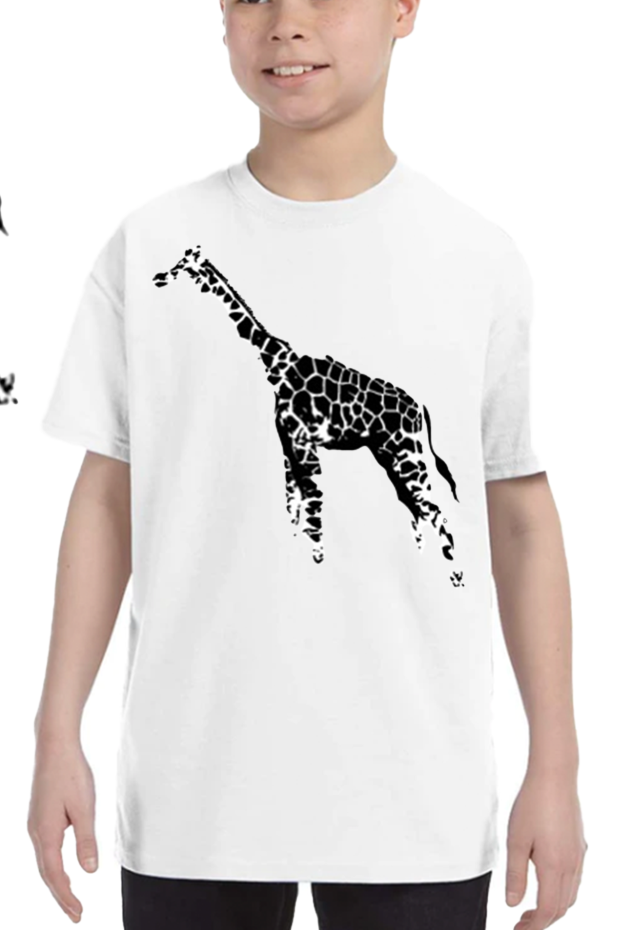 Kids Space Bot's Graphic T's SAFARI GIRAFFE (2)