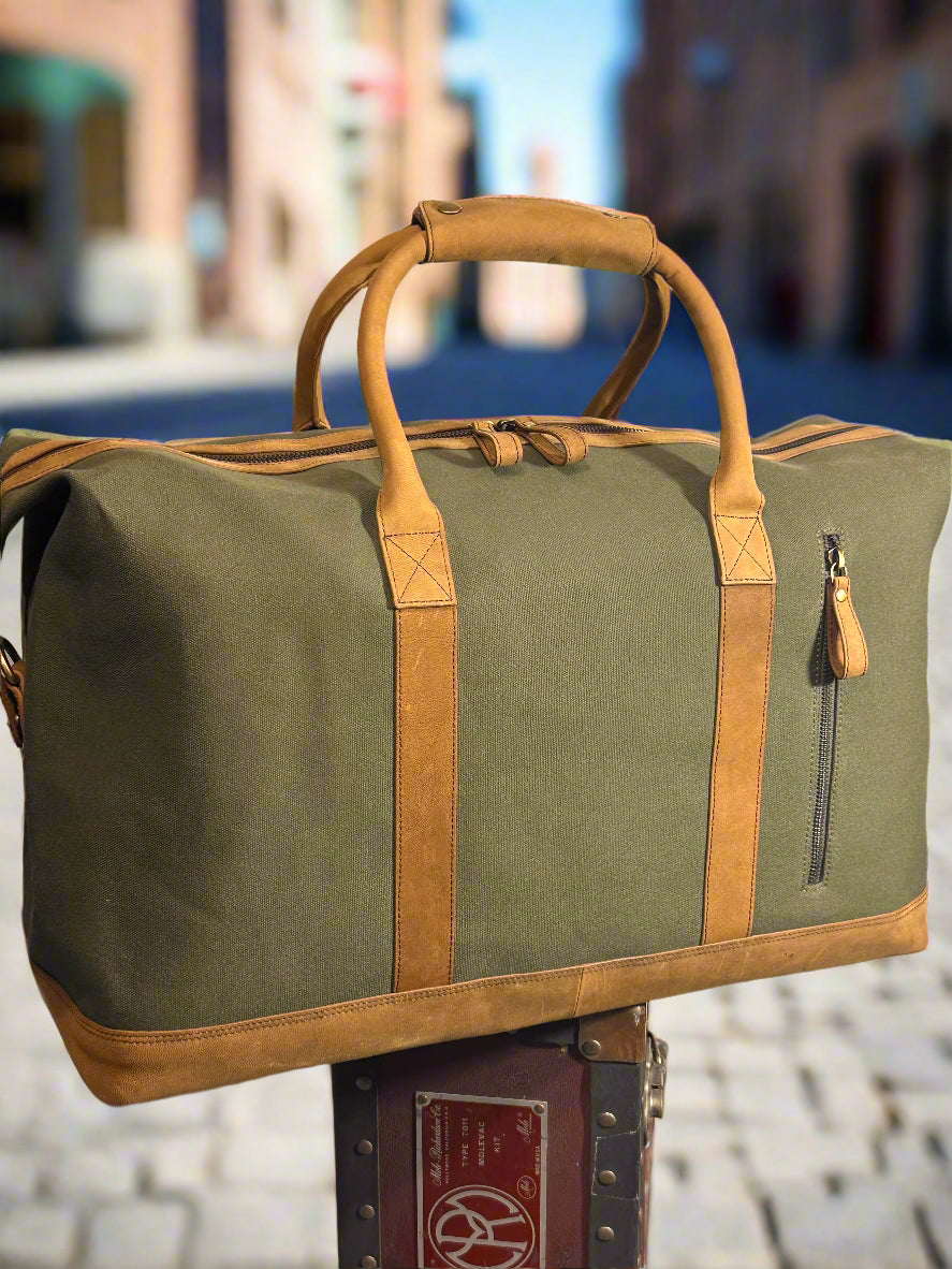 851C Trend Select 123 Canvas & Antique cow Duffle $75.00 - 50 pcs minimum