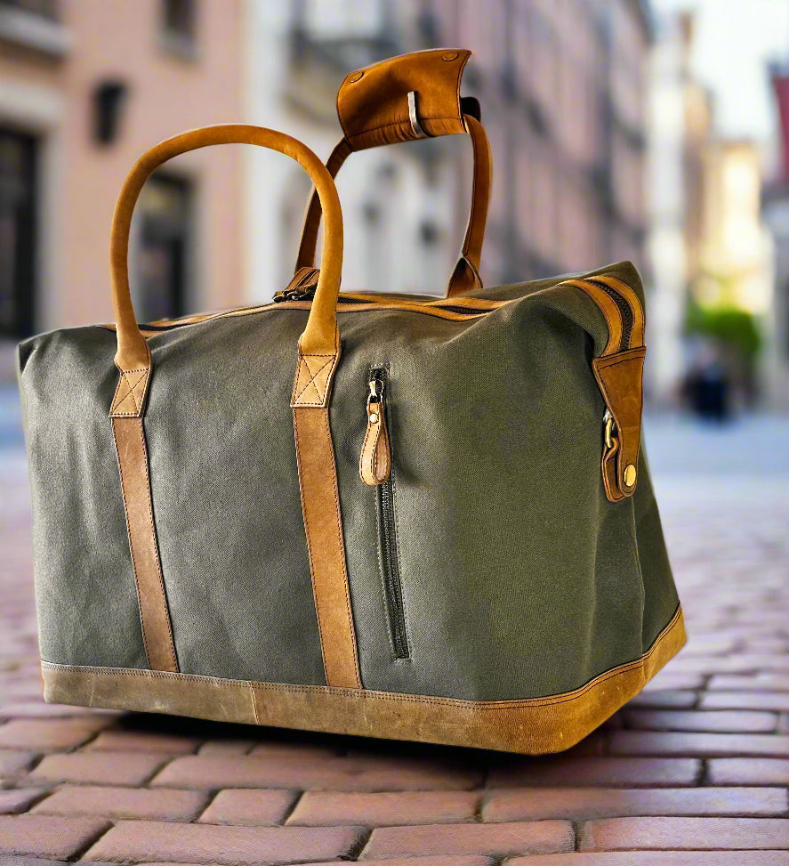 851C Trend Select 123 Canvas & Antique cow Duffle $75.00 - 50 pcs minimum