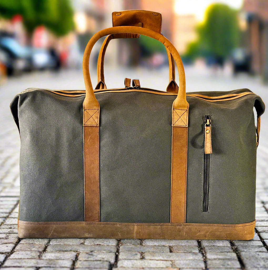 851C Trend Select 123 Canvas & Antique cow Duffle $75.00 - 50 pcs minimum