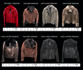 stock lot # 462 100% leather Shearling Motos  Free Shipping 105 PCS