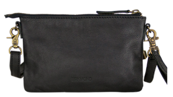 BRIKMOND 855124  100% leather wristlet / crossbody