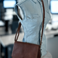 BRIKMOND 855726  100% leather multi section excutive shoulder bag