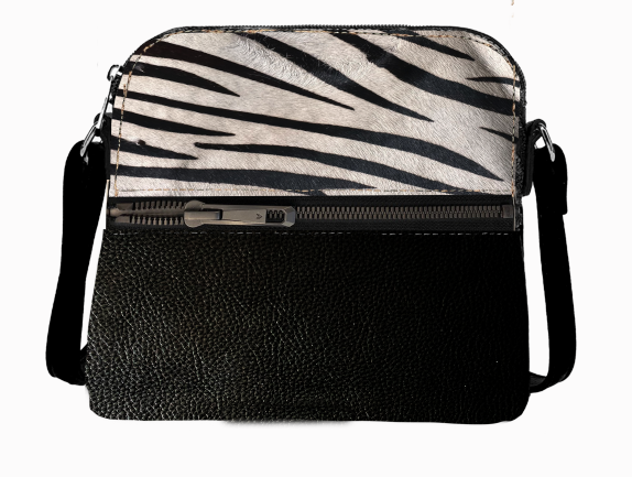 851H SRTS-45  COLOR BLOCK CROSSBODY 100% Leather