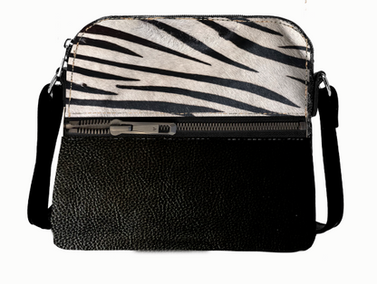 851H SRTS-45  COLOR BLOCK CROSSBODY 100% Leather