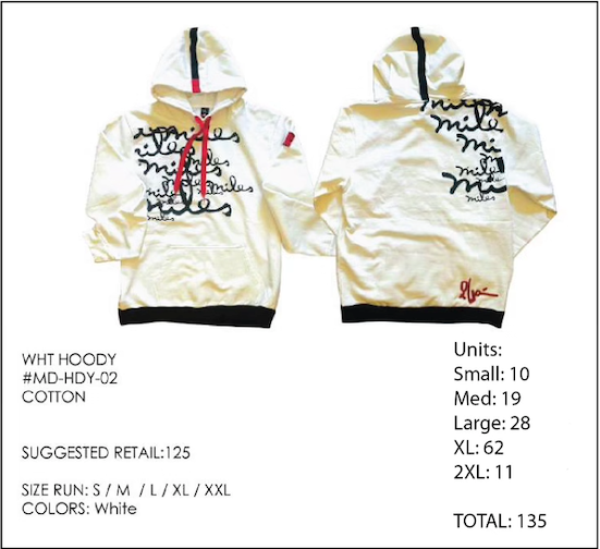 Stock lot # 461 Miles Davis fleece and Tee's with free shipping 1000 PCS