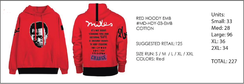 Stock lot # 461 Miles Davis fleece and Tee's with free shipping 1000 PCS