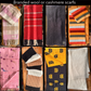 Stock lot # 456  accessories package cashmere scarfs & hats, leather handbags