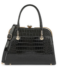 AN Ready Stock AS403 patent leather crocodile and diamonds satchel $20.00  10 pcs minimum