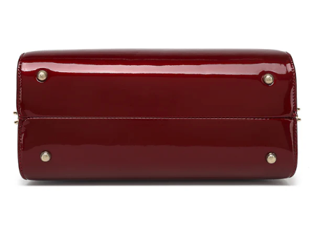 AN Ready Stock AS411 patent leather Lorraine satchel $20.00 20 pcs minimum