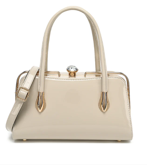 AN Ready Stock AS411 patent leather Lorraine satchel $20.00 20 pcs minimum