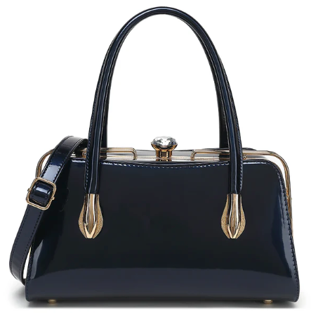 AN Ready Stock AS411 patent leather Lorraine satchel $20.00 20 pcs minimum