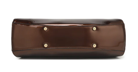 AN Ready Stock AS415 patent leather rocker with jeweled top $20.00 10 pcs minimum