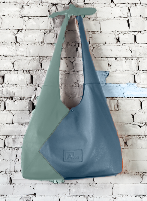 851H 824 pebbled cow leather color block Hobo Klyie Kriss