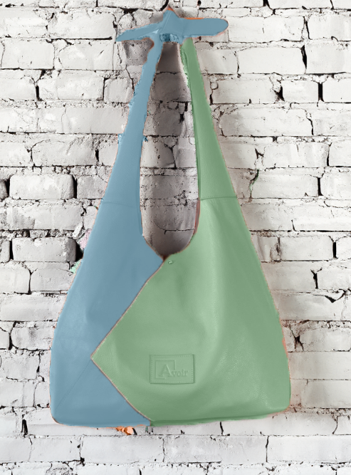 851H 824 pebbled cow leather color block Hobo Klyie Kriss