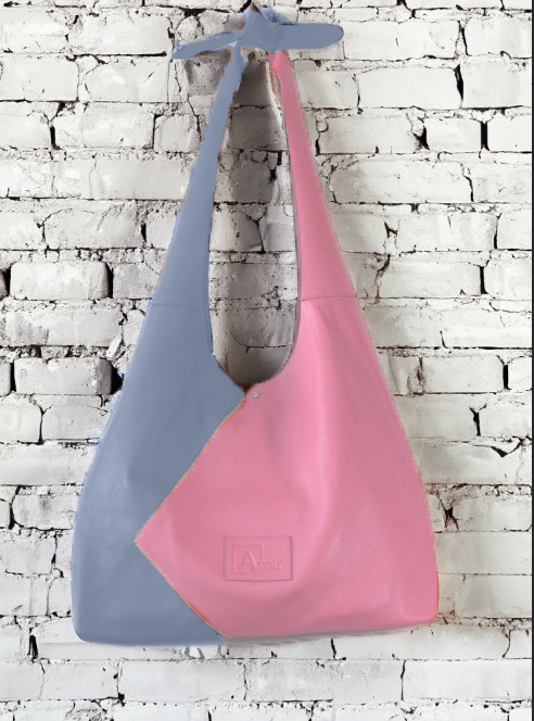 851H 824 pebbled cow leather color block Hobo Klyie Kriss