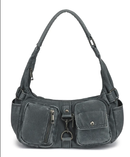 AN Ready Stock AS300 washed cargo pockets hobo $15.00 10pcs minimum