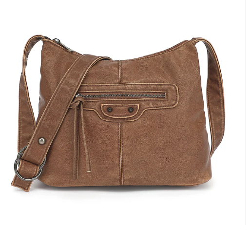 AN Ready Stock AS302 washed Hobo with front pocket details $15.00 20 pcs minimum