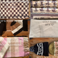 Stock lot # 456  accessories package cashmere scarfs & hats, leather handbags  60 pcs