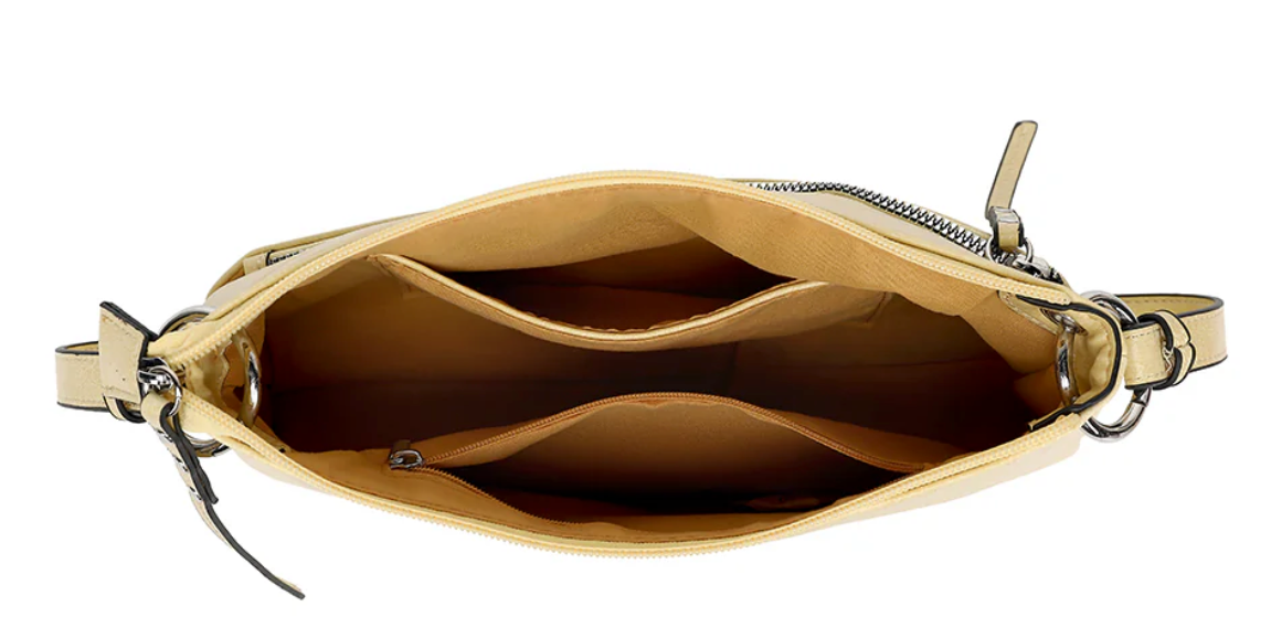 AN Ready Stock AS417 ASYMMETRIC FRONT ZIP CROSSBODY $13.00  10 pcs minimum