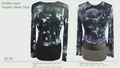 Stock Lot Double layer sheer mesh tops 2 styles
