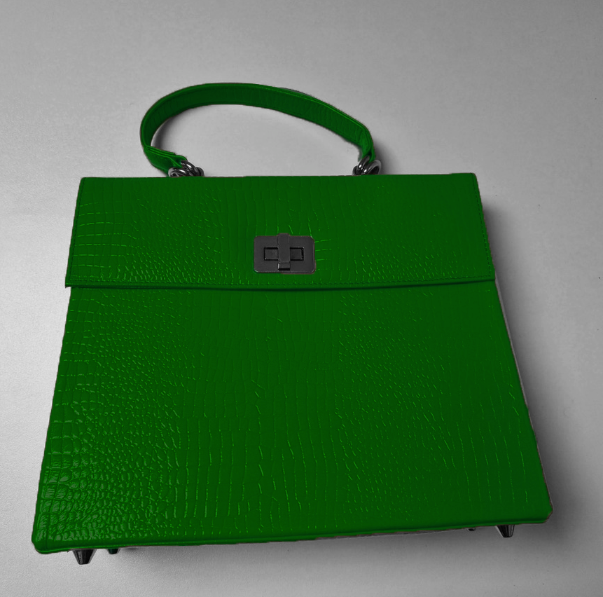 851T Trend Select 612 Embossed Crocodile Structured Satchel - 50 pcs minimum