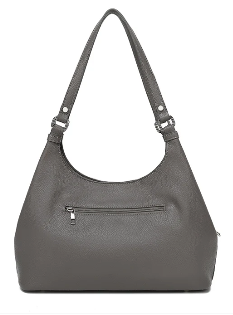 AN ReadyStock 24904 4 POSTER TRIPLE COMP SATCHEL WITH FRONT ZIP POCKETS  $20.00 10 pcs minimum