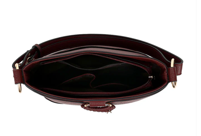 AN Ready Stock 9546T TRIPLE COMPARTMENT CONVERTIBLE HOBO  $19.00  10 PCS MIN