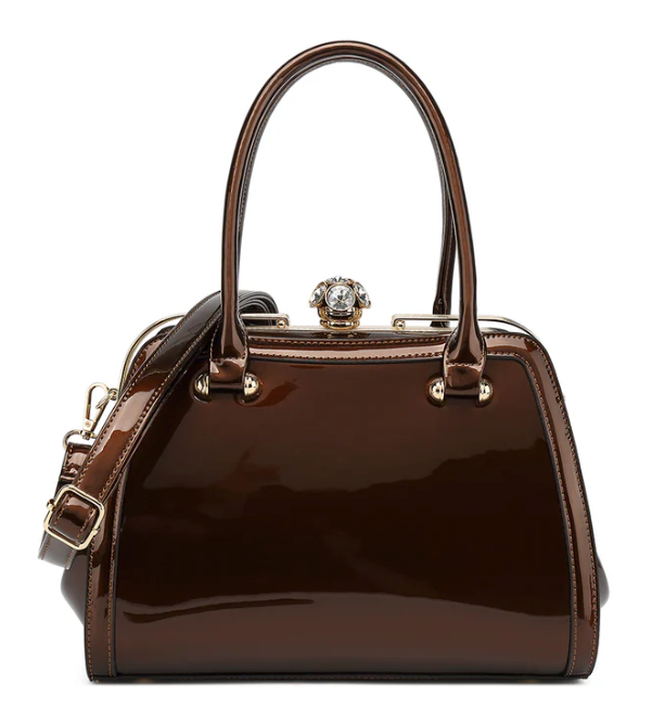 AN Ready Stock AS416 FRAME SATCHEL PATENT LEATHER $20.00 - 10 pcs minimum