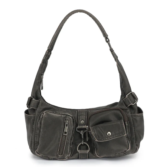 AN Ready Stock AS300 washed cargo pockets hobo $15.00 10pcs minimum