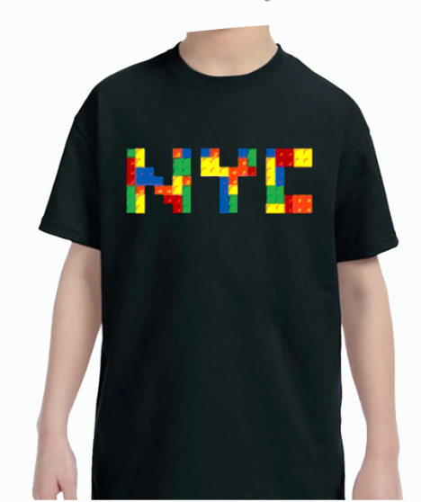 Kids Space Bot's Graphic T's  NYC BLOCKS (2)