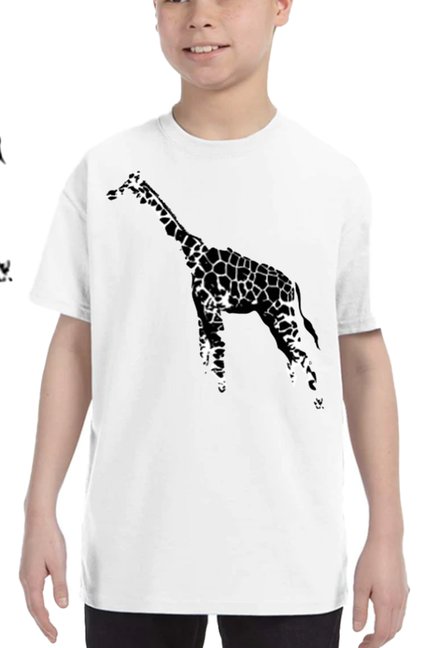 Kids Space Bot's Graphic T's  SAFARI GIRAFFE (2)